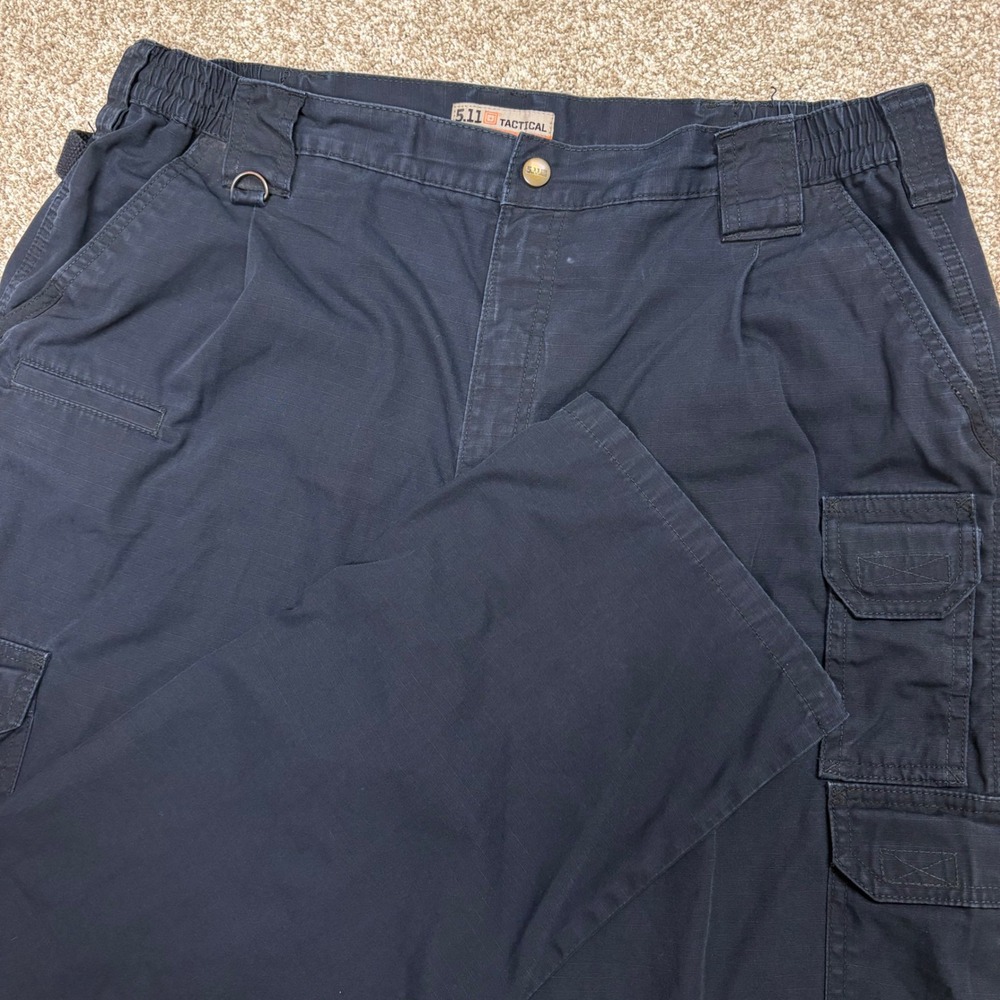 5.11 Tactical Taclite Pro Ripstop Cargo Pants Mens 38x33 Navy Blue Workwear